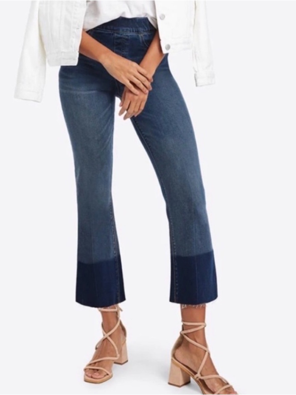 Spanx Cropped Flare Denim Size S